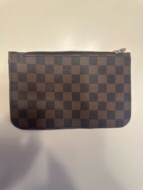 Brown Checkered clutch
